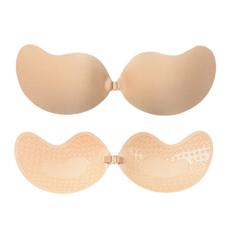 Skin Push-Up – Unsichtbarer Silikon Push-Up BH, trägerlos & selbstklebend