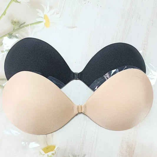 Skin Push-Up – Unsichtbarer Silikon Push-Up BH, trägerlos & selbstklebend