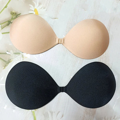 Skin Push-Up – Unsichtbarer Silikon Push-Up BH, trägerlos & selbstklebend