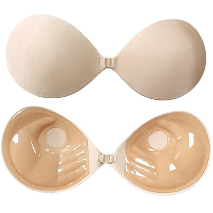 Skin Push-Up – Unsichtbarer Silikon Push-Up BH, trägerlos & selbstklebend