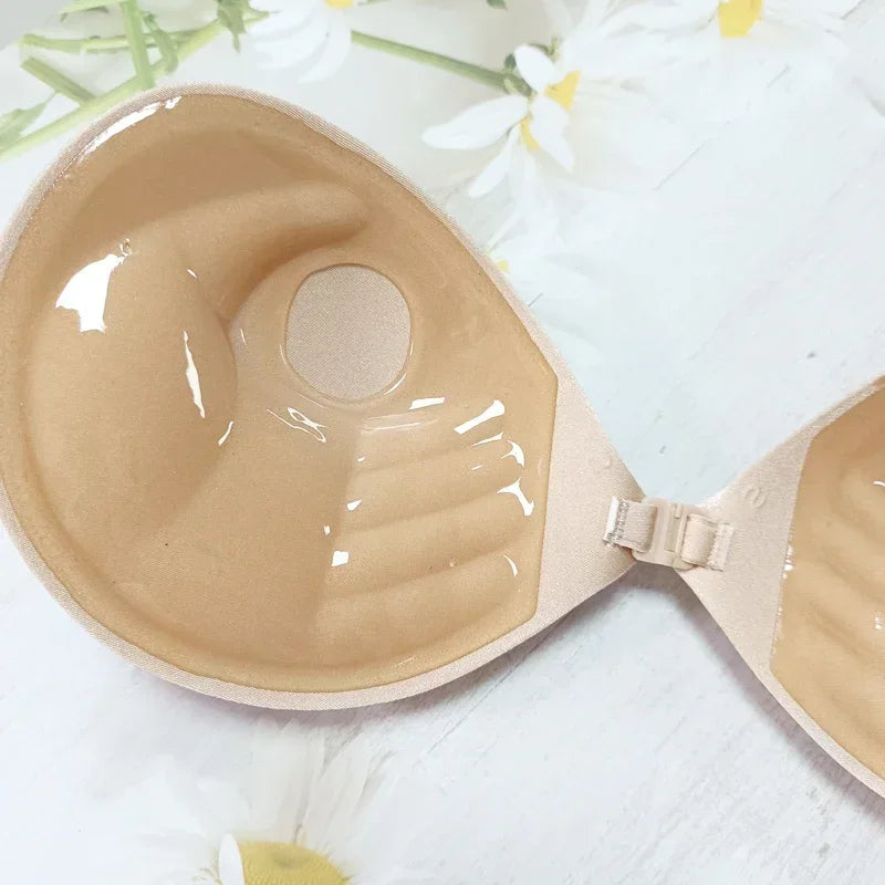 Skin Push-Up – Unsichtbarer Silikon Push-Up BH, trägerlos & selbstklebend